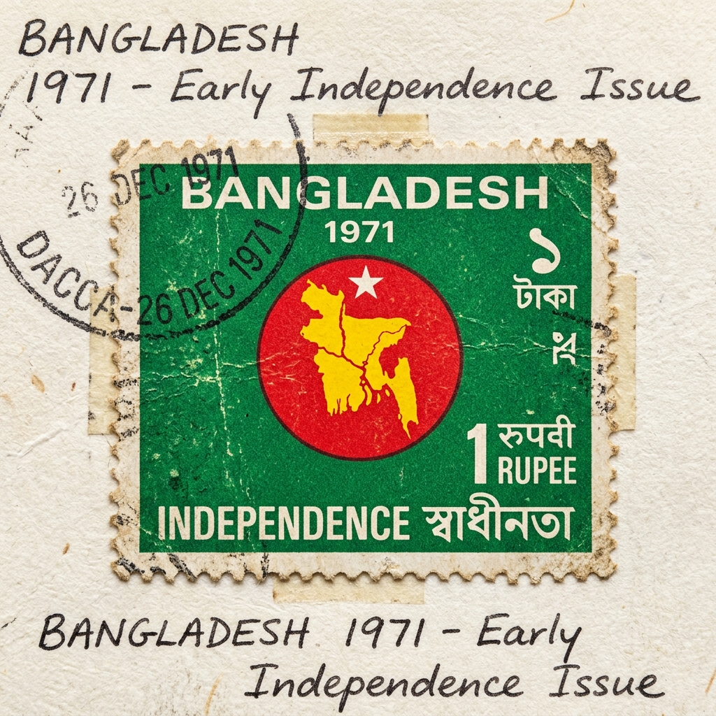 Flag of Independence (1 Rupee)